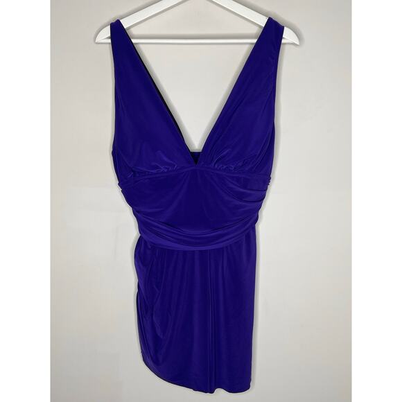 Magicsuit Celine Deep V-Neck One-Piece Swimdress Passion Women's Size 16 NWT - Picture 3 of 13